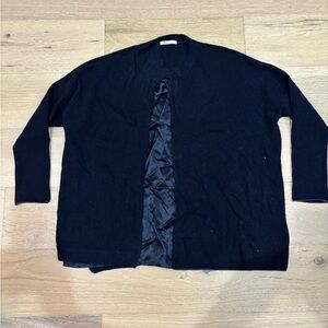 WHY Wool/Cashmere Sweater with Front Silk Detail